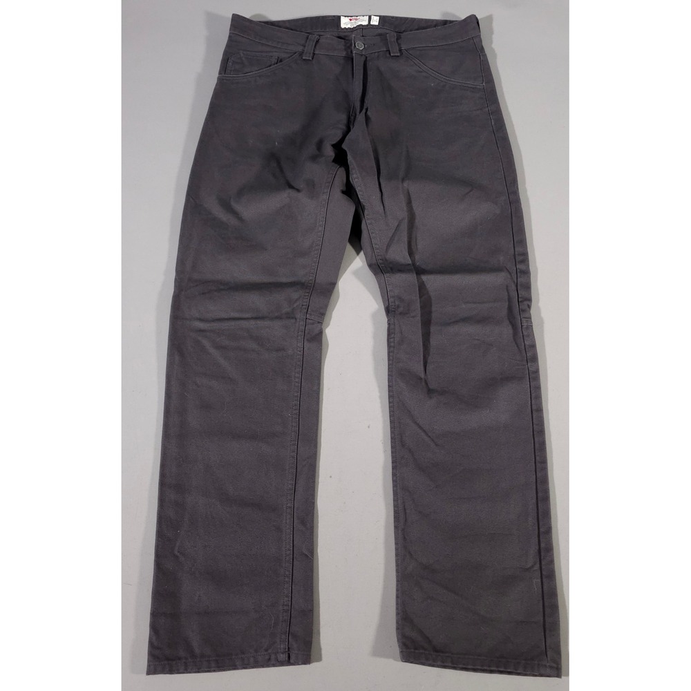 Fjallraven Greenland Canvas Jeans Mens 33-34 Dark Grey Outdoor Pants 87216